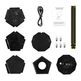 DIY Night Light Baby Star Projector, Multicolor Changing Lighting LED Starry Rotating Projection Lamp Gift for Kid Children Girl with USB Cables
