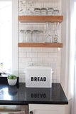 Metal Bread Box - Countertop Space-Saving, Extra Large, High Capacity Bread Storage Bin for your Kitchen - Holds 2+ Loaves - White with Bold BREAD Lettering