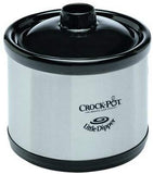 Crockpot 6-Quart Countdown Programmable Oval Slow Cooker with Dipper, Stainless Steel, SCCPVC605-S