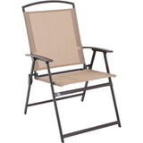 Mainstays Albany Lane 6-Piece Folding Seating Set, Tan