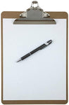 Letter Size Clipboard Standard Clip 9'' x 12.5'' Hardboard (Pack of 6)