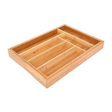 Miko Bamboo Expandable Kitchen Drawer Organizer - Multi Purpose - Cutlery Tray