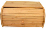 Natural Bamboo Roll Top Bread Box Kitchen Food Storage - (Assembly Required)