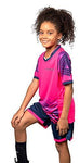 PAIRFORMANCE Boys' Soccer Jerseys Sports Team Training Uniform Age 4-12 Boys-Girls Youth Shirts and Shorts Set Indoor Soccer