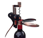 Style Lever Corkscrew Wine Bottle Opener with Foil Cutter and Extra Spiral Gift Set