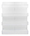 TQVAI 5 Tier Wall Mount Spice Rack Organizer Kitchen Spice Storage Shelf - Made of Sturdy Punching Net, White