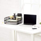 Veesun Two-Tier Stackable File Paper Tray Desk Organizer