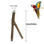 MwaBaiTx Natural Parrot Perch Set, Bird Chewing Toys Bird Perch Bird Stand Bird Cage Accessories