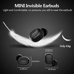 Homscam Wireless Earbuds, Bluetooth 5.0 Eearbuds True Wireless Earbuds Earphones with Charging Case, Stereo Sound, 16H Playtime, Built-in Mic, Noise Cancel, Auto Pairing for iPhone Android