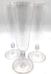 140 pc Plastic Classicware Glass Like Champagne Wedding Parties Toasting Flutes Party Cocktail Cups (Silver Rim)