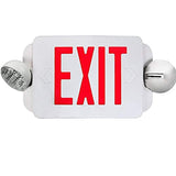 eTopLighting 2 Packs of LED Red Exit Sign Emergency Light Combo with Battery Back-Up UL924 ETL listed, EL2BR-2