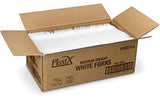 PlastX Cutlery 1000 Count Disposable Plastic White Forks, Great For Every Day, Home, Office, Party, or Restaurants,