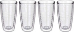 4-pack Insulated 16 Ounce Tumblers - Clear - Sweat Resistant - BPA-Free - Made in USA