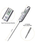 Habor 022 Meat Thermometer, FDA Approval 4.7 Inches Long Probe Thermometer Digital Cooking Thermometer with Instant Read Sensor for Kitchen BBQ Grill Smoker Meat Oil Milk Yogurt Temperature