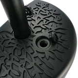 Sunnyglade 40 lb Half Moon Shaped Water Filled Umbrella Base Patio Umbrella Stand (Black)