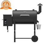 Z Grills ZPG-450A 2019 Upgrade Model Wood Pellet Grill & Smoker, 6 in 1 BBQ Grill Auto Temperature Control, 450 sq inch Deal, Bronze & Black Cover Included