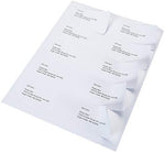 100 Sheets Sticker Labels Shipping Address Labels for Laser/Ink Jet Printer (2-up)