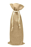 Burlap Wine Bag - 12 Wine Bottle Gift Bags for Wedding, Party Favors, Christmas, Holiday and Wine Tasting Party Supplies