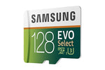 Samsung 128GB 100MB/s (U3) MicroSD EVO Select Memory Card with Adapter (MB-ME128GA/AM)