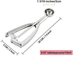 Fayomir  Medium Cookie Scoop, 2.8 Tbsp/ 1.4 OZ, 2 inch/ 5 CM Ball, 18/8 Stainless Steel Medium Ice Cream Scoop, Secondary Polishing