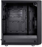 Fractal Design Meshify C - Compact Computer Case - High Performance Airflow/Cooling - 2X Fans Included - PSU Shroud - Modular Interior - Water-Cooling Ready - USB3.0 - Tempered Glass Light - Blackout