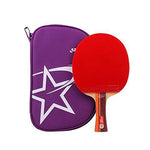 SSHHI 2 Stars Table Tennis Racket,with Table Tennis and Storage Bag Table Tennis Racket Set,Family and Outdoor Leisure Solid/As Shown/B