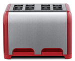 Kenmore 40604 4-Slice Toaster with Dual Controls in Red