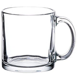 Libbey Crystal Coffee Mug Warm Beverage Mugs Set of (13 oz) (6)