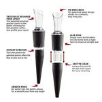 TenTen Labs Infusion Wine Aerator 2-PACK - Wine Pourer - Patented Variable Aeration Technology