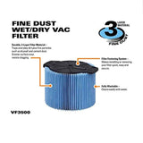 Ximoon filter replace RIDGID VF3500 3-Layer Wet/Dry Vacuum Dust Filter for RIDGID WD4050 3 to 4.5 Gallon Vacuums