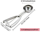 Fayomir  Medium Cookie Scoop, 2.8 Tbsp/ 1.4 OZ, 2 inch/ 5 CM Ball, 18/8 Stainless Steel Medium Ice Cream Scoop, Secondary Polishing