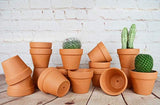 URBABA  16 Pcs Small Mini Clay Pots 2.5” x 3” Terra Cotta Pots Terracotta Cactus Flower Pots Ceramic Pottery Planters Succulent Nursery Pots for Indoor/ Outdoor Plants, Crafts, Wedding Favors