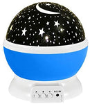 Kingtoys Moon Star Projector,Baby Night Lights， Romantic LED Night Light, 360-degree Rotating 4 LED Bulbs,Suitable for Parties, Children's bedrooms or to be Christmas Gifts.