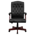 Flash Furniture Bomber Brown Classic Executive Swivel Office Chair with Arms