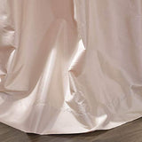 Half Price Drapes PTCH-112-108-RU Ruched Faux Silk Taffeta Curtain, Platinum