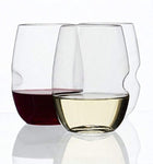 GoVino Wine Glass Flexible Shatterproof Recyclable- 16 Oz, Set of 12