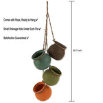 Hanging Succulent Planters | Multicolor Ceiling Wall Air Flower Pots for Plants | Indoor Outdoor