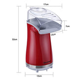 Excelvan Hot Air Popcorn Popper Electric Machine Maker 16 Cups of Popcorn, with Measuring Cup and Removable Lid, Red