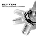 13-piece Measuring Cups and Spoons Set, 18/8 Stainless Steel Heavy Duty Good Grips with Ring Connector