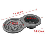 WIWAPLEX Non-Stick Jumbo Giant Cupcake Pan, Embossed Carbon Steel Cheesecake Baking Mold Bakeware