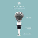 Homestia Wine Bottle Stopper Stainless Steel Shell Wine Stopper Reusable