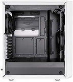 Fractal Design Meshify C - Compact Computer Case - High Performance Airflow/Cooling - 2X Fans Included - PSU Shroud - Modular Interior - Water-Cooling Ready - USB3.0 - Tempered Glass Light - Blackout