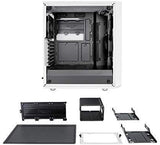 Fractal Design Meshify C - Compact Computer Case - High Performance Airflow/Cooling - 2X Fans Included - PSU Shroud - Modular Interior - Water-Cooling Ready - USB3.0 - Tempered Glass Light - Blackout