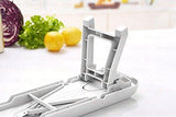 Mandoline Slicer w/ 5 Blades - Vegetable Slicer - Food Slicer - Vegetable Cutter - Cheese Slicer - Vegetable Julienne Slicer with 5 Surgical Grade Stainless Steel Blades (White)