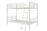 DHP Tailor Convertible Bunk bed, Converts to two Twin Beds, Twin-over-Twin, Silver