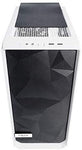 Fractal Design Meshify C - Compact Computer Case - High Performance Airflow/Cooling - 2X Fans Included - PSU Shroud - Modular Interior - Water-Cooling Ready - USB3.0 - Tempered Glass Light - Blackout