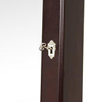 Best Choice Products Mirrored Jewelry Cabinet Armoire w/ Stand Rings, Necklaces, Bracelets - Black