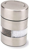 Olde Thompson 4" Stainless Steel Pepper Mill and Salt Mill 2-in-1 Combo - 5080-00