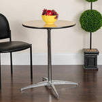 Flash Furniture 30'' Round Wood Cocktail Table with 30'' and 42'' Columns