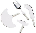 BunMo Kings Specialised Cutlery Utensils, Small Rocker Knife (Eligible for VAT Relief in the UK) Easy One Handed Cutting for Elderly, Disabled, Handicapped, Hemiparesis After Stroke, & Arthritis